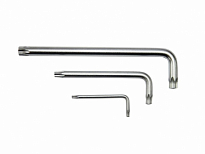 Ключ TORX RF-76750L: Г-образный длинный T50H с отверстием ROCK FORCE /1/10